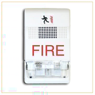 GCVWF , Ceiling Strobe, 15-115cd, White, FIRE Marking